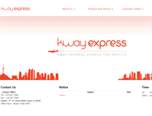 Tablet Screenshot of kwayexpress.com